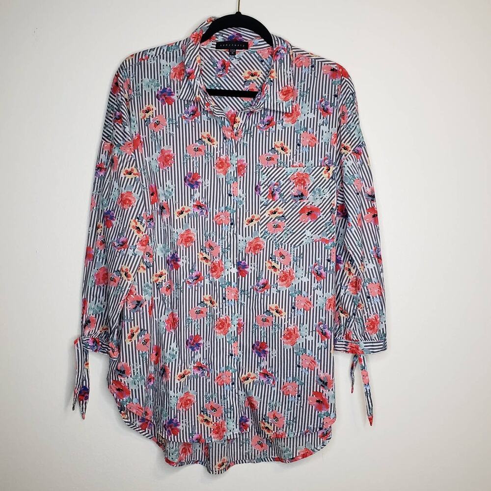 Sanctuary| Stripe Floral Button Down